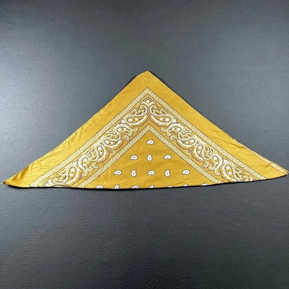 Unbranded Men's Yellow and Gold Scarf-wraps